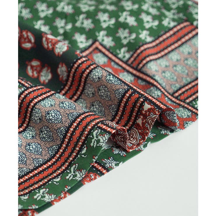 zootie（ズーティー）：パッチワークスカーフ柄プリント リラックスパンツ | e-zakkamania stores | 詳細画像15 