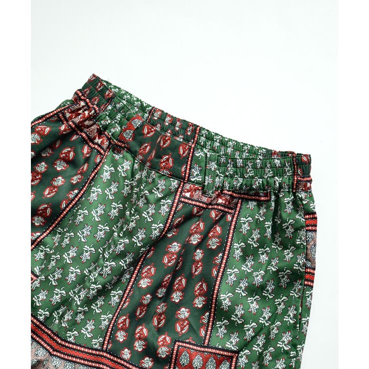 zootie（ズーティー）：パッチワークスカーフ柄プリント リラックスパンツ | e-zakkamania stores | 詳細画像16 