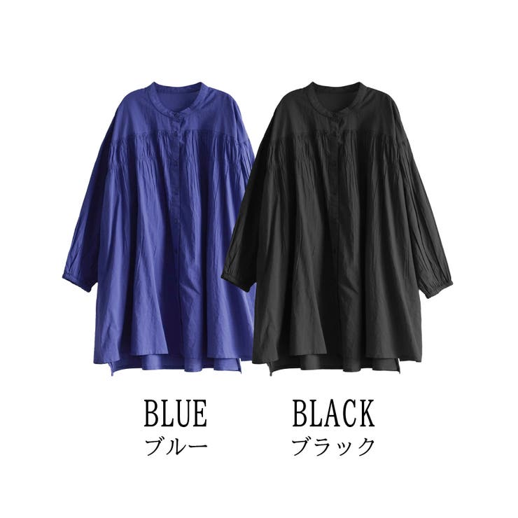 コットン シャーリング前開きチュニック | e-zakkamania stores | 詳細画像18 