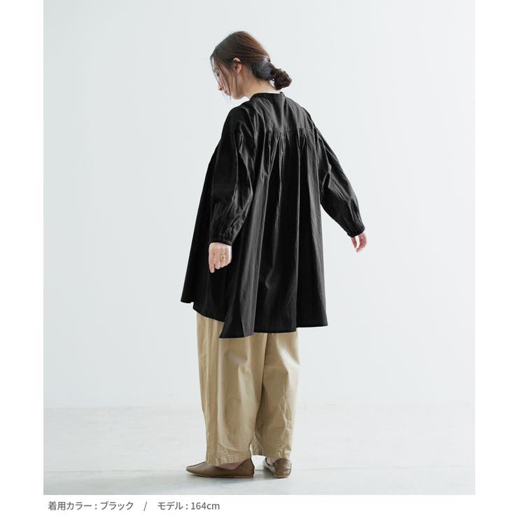 コットン シャーリング前開きチュニック | e-zakkamania stores | 詳細画像9 