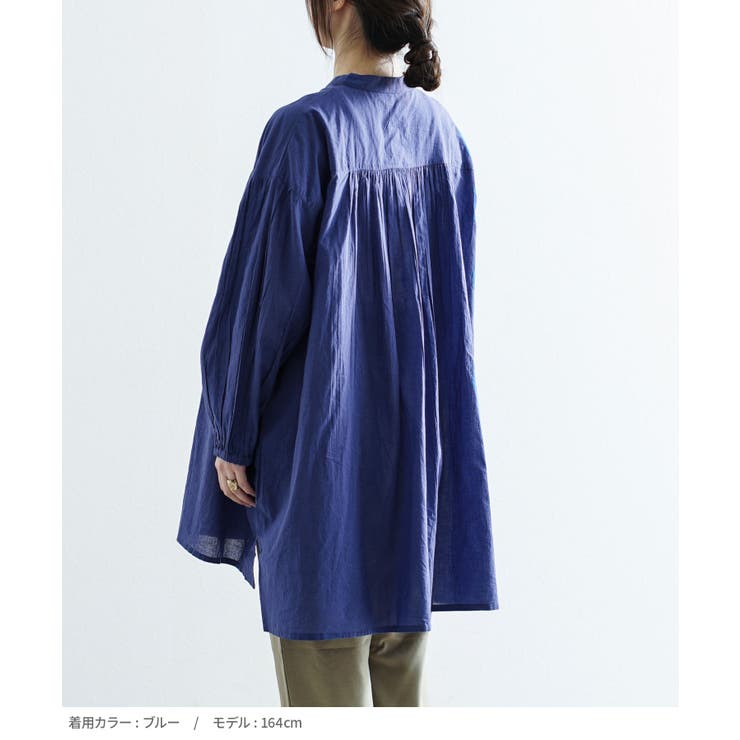 コットン シャーリング前開きチュニック | e-zakkamania stores | 詳細画像14 