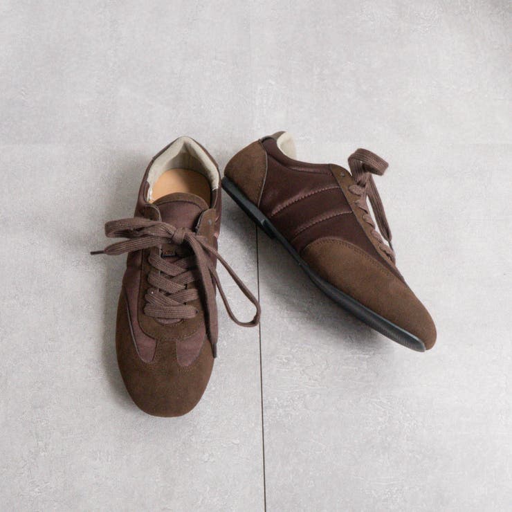 ブラウン | サテン2ステッチサッカーシューズ | FABBY FABBY.