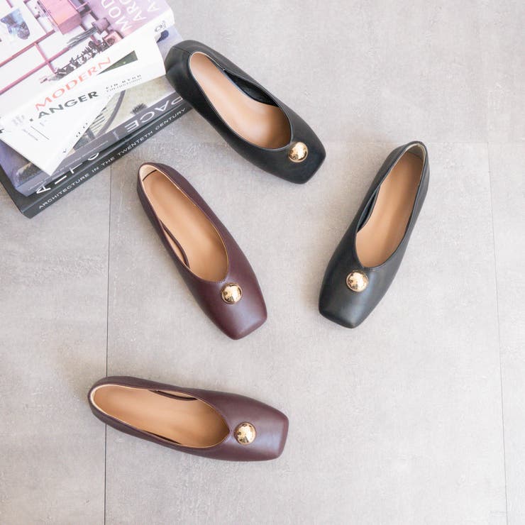 メタルモチーフバレエパンプス | FABBY FABBY. | 詳細画像1 