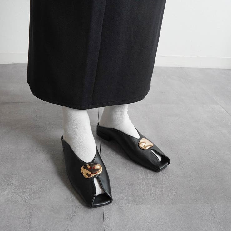 メタルモチーフオープントゥミュール | FABBY FABBY. | 詳細画像3 