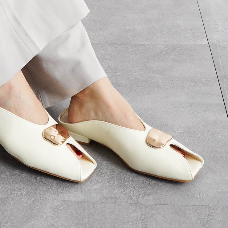 メタルモチーフオープントゥミュール | FABBY FABBY. | 詳細画像7 