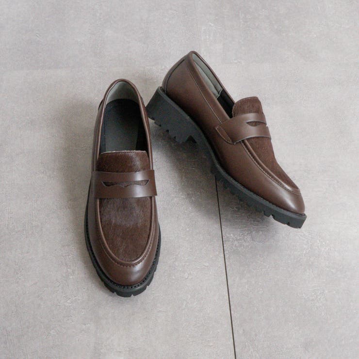 ブラウン | ボリュームソールコインローファー | FABBY FABBY.