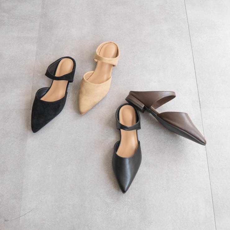 甲ベルトポインテッドフラットサンダル | FABBY FABBY. | 詳細画像1 