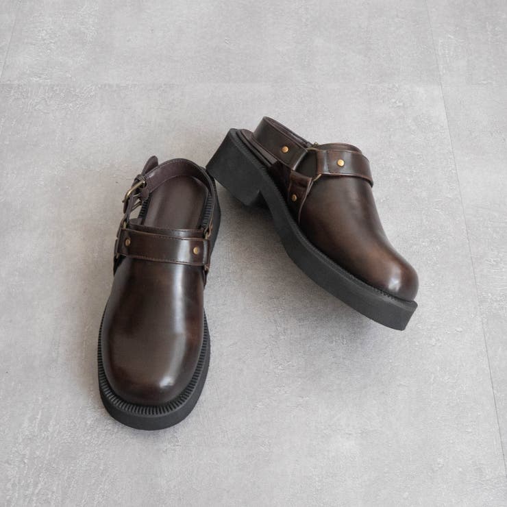 Vブラウン | リングバックルサボサンダル | FABBY FABBY.