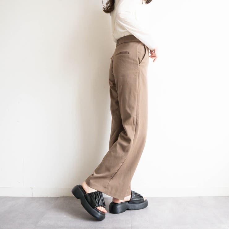 厚底ラウンドボリュームギャザーサンダル | FABBY FABBY. | 詳細画像5 