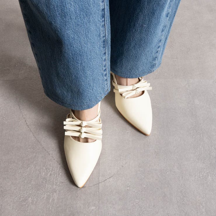 ポインテッドリボンウエッジミュールサンダル | FABBY FABBY. | 詳細画像8 