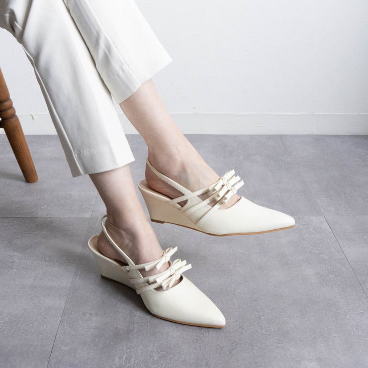 ポインテッドリボンウエッジミュールサンダル | FABBY FABBY. | 詳細画像9 