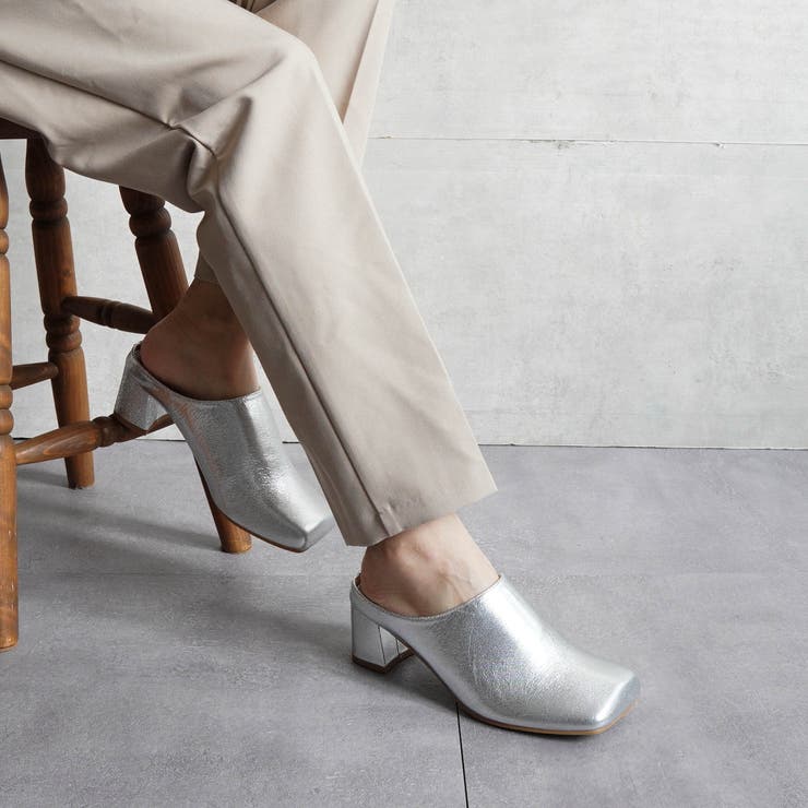 スクエアトゥチャンキーヒールミュール | FABBY FABBY. | 詳細画像14 