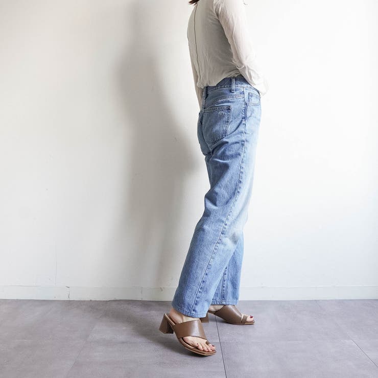 スクエアトゥ トング チャンキーヒールサンダル | FABBY FABBY. | 詳細画像18 