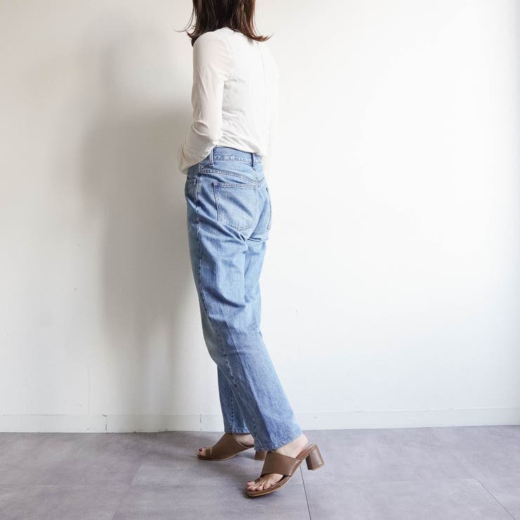 スクエアトゥ トング チャンキーヒールサンダル | FABBY FABBY. | 詳細画像20 