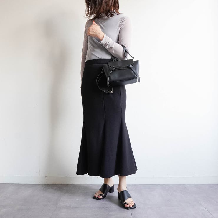 スクエアトゥ トング チャンキーヒールサンダル | FABBY FABBY. | 詳細画像4 