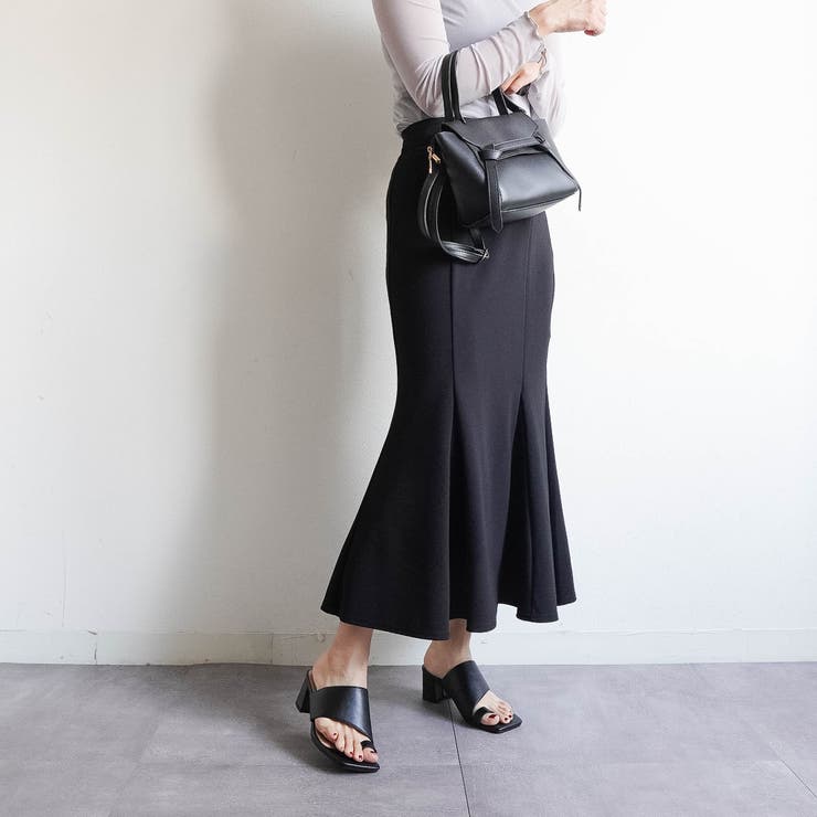 スクエアトゥ トング チャンキーヒールサンダル | FABBY FABBY. | 詳細画像6 