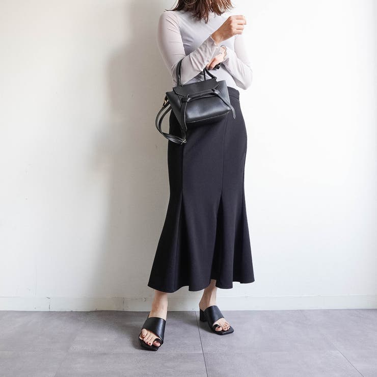 スクエアトゥ トング チャンキーヒールサンダル | FABBY FABBY. | 詳細画像7 