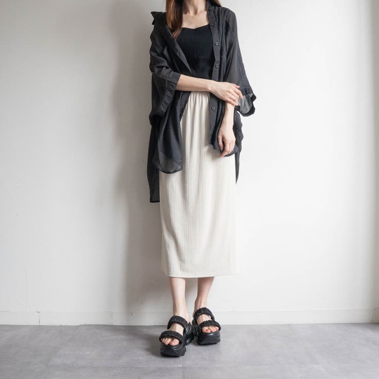 サテンシャーリング2ベルト厚底サンダル | FABBY FABBY. | 詳細画像4 