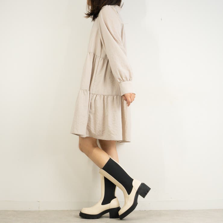 サイドゴアブーツ ミドル丈 厚底ヒール | FABBY FABBY. | 詳細画像12 