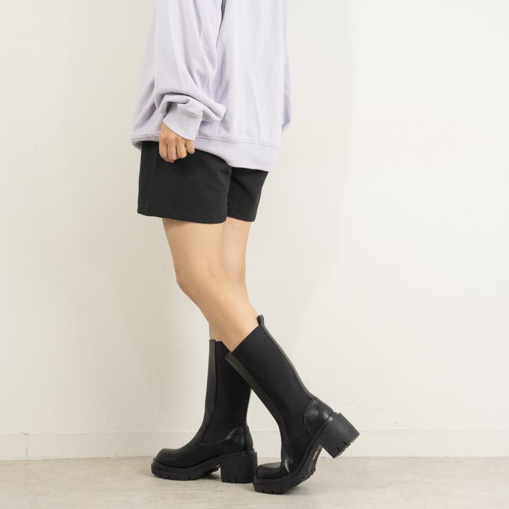 サイドゴアブーツ ミドル丈 厚底ヒール | FABBY FABBY. | 詳細画像5 