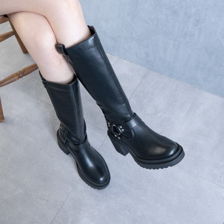 ボリュームヒールエンジニアロングブーツ | FABBY FABBY. | 詳細画像4 