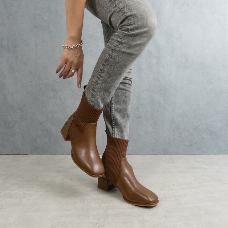 ニットリブショートブーツ | FABBY FABBY. | 詳細画像10 