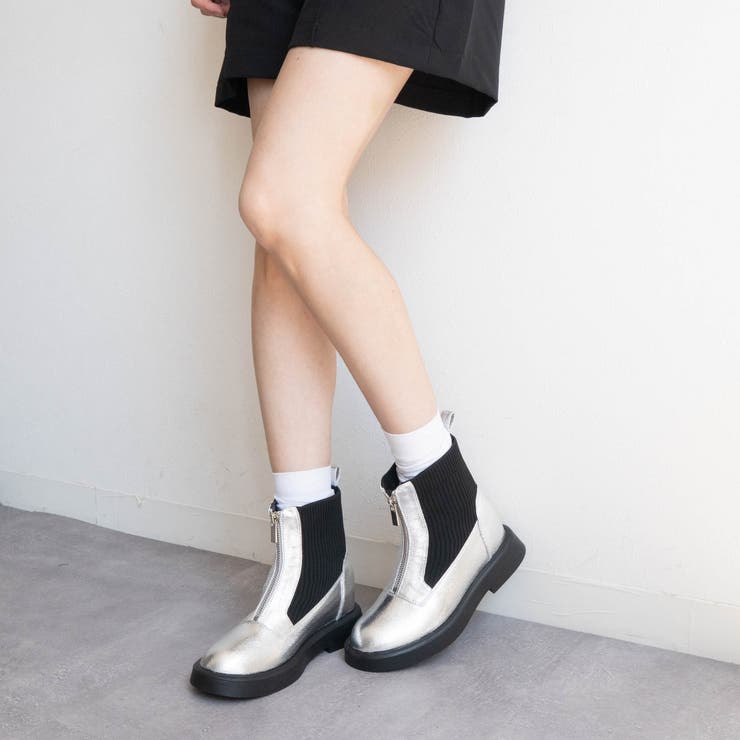 サイドニットセンタージップデザインブーツ | FABBY FABBY. | 詳細画像15 