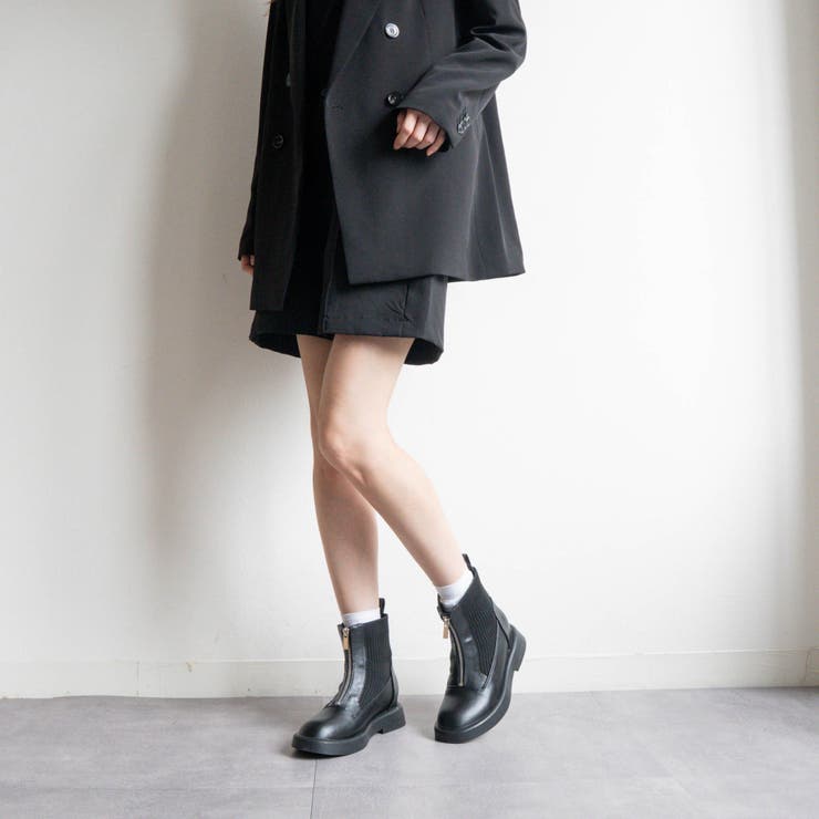 サイドニットセンタージップデザインブーツ | FABBY FABBY. | 詳細画像7 