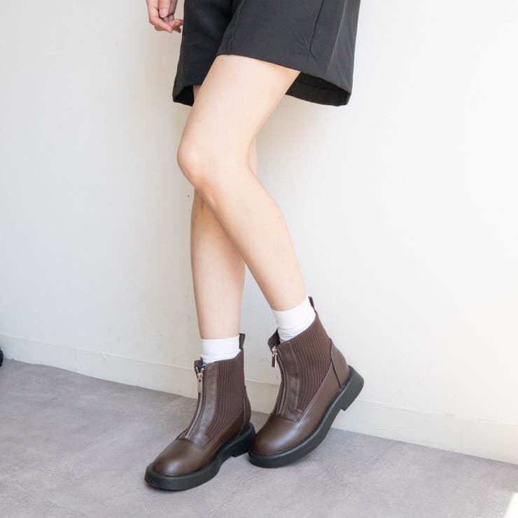 サイドニットセンタージップデザインブーツ | FABBY FABBY. | 詳細画像9 