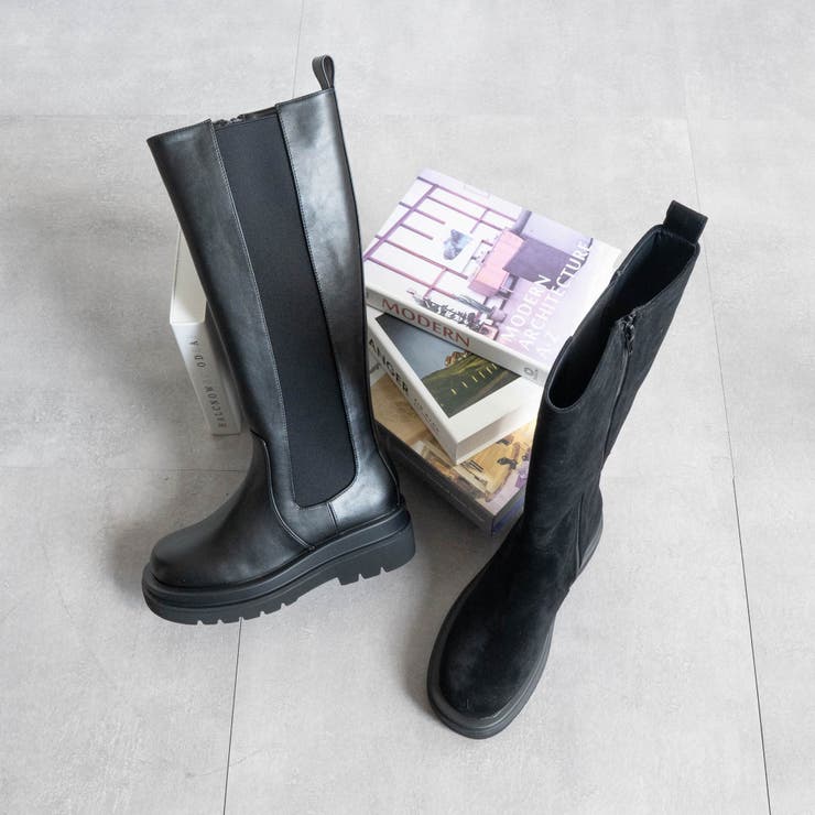 サイドゴアジップアップロングブーツ | FABBY FABBY. | 詳細画像1 
