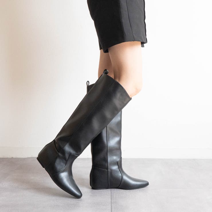 インヒールワイドロングブーツ | FABBY FABBY. | 詳細画像3 
