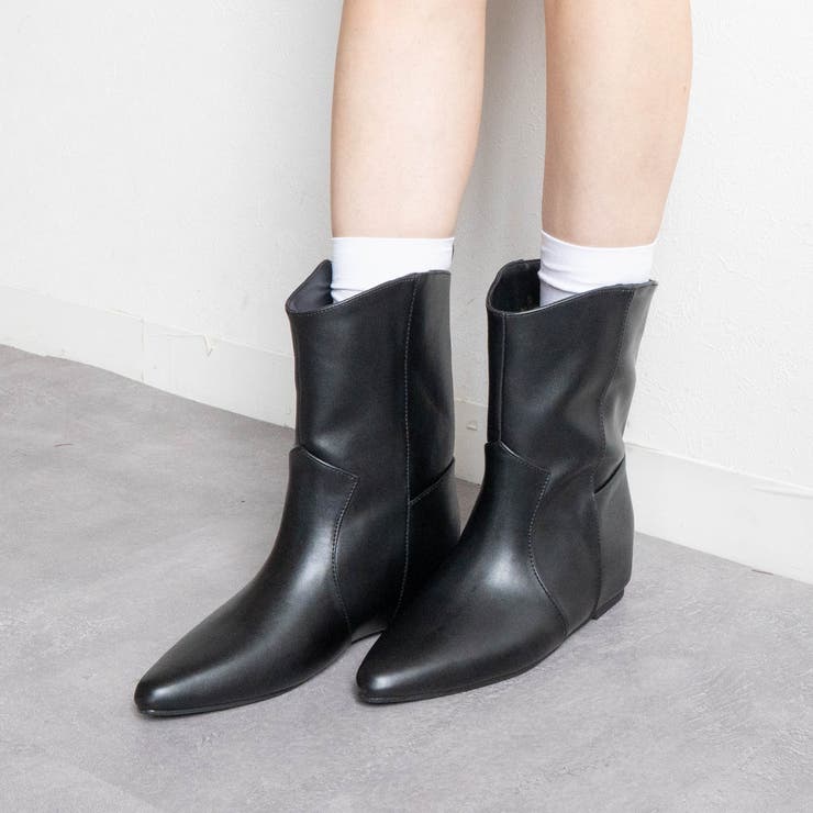 インヒールワイドショートブーツ | FABBY FABBY. | 詳細画像2 