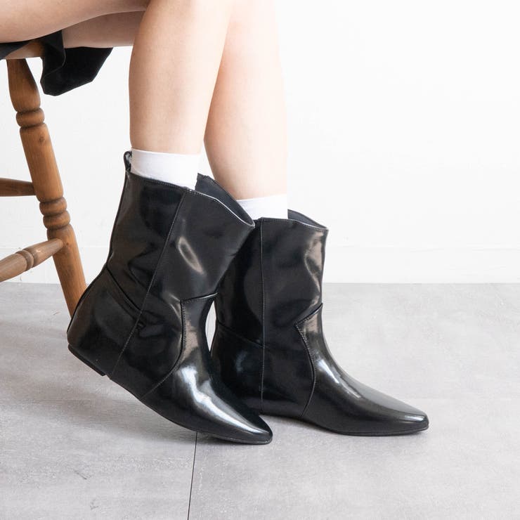 インヒールワイドショートブーツ | FABBY FABBY. | 詳細画像20 