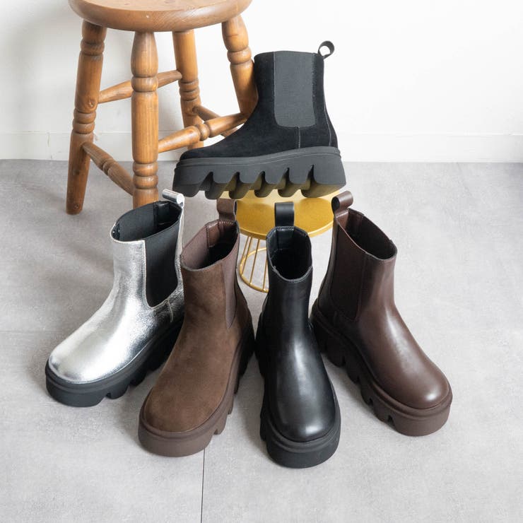 バルキーソールサイドゴアショートブーツ | FABBY FABBY. | 詳細画像1 