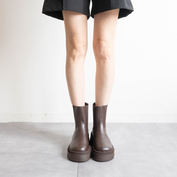 バルキーソールサイドゴアショートブーツ | FABBY FABBY. | 詳細画像8 