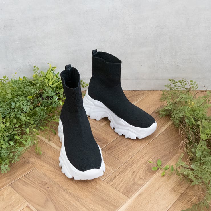 ブラック | ニットスニーカーブーツ | FABBY FABBY.