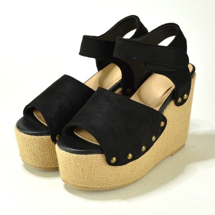 ジュート厚底ウェッジサンダル ブラック Fabby 品番 Fbbs Fabby Fabby ファビートウキョウ のレディースファッション通販 Shoplist ショップリスト