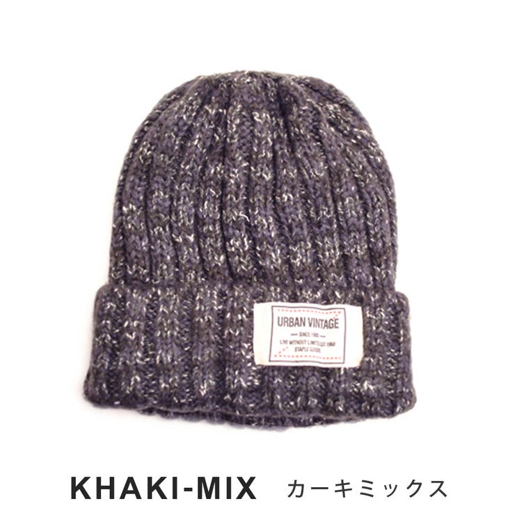 ラベル ワッペン付きミックス編み ニット帽 品番 Faca Facion ファシオン のレディースファッション通販 Shoplist ショップリスト