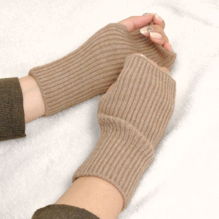 ショートニットアームウォーマー リブ編み アームカバー 手袋 | FACION | 詳細画像5 