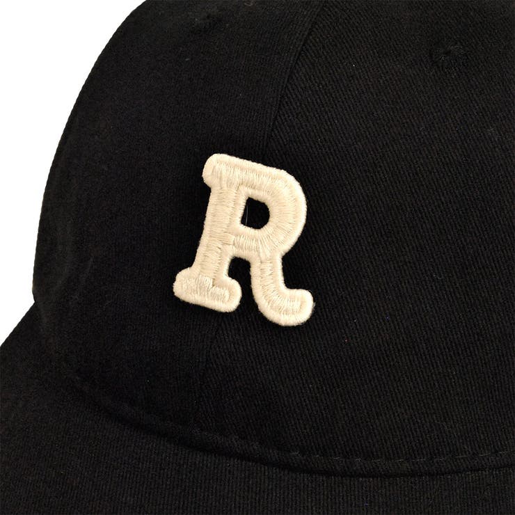 ネイビー】R英字刺繍ロゴ入りキャップ 帽子ベースボールキャップRロゴ