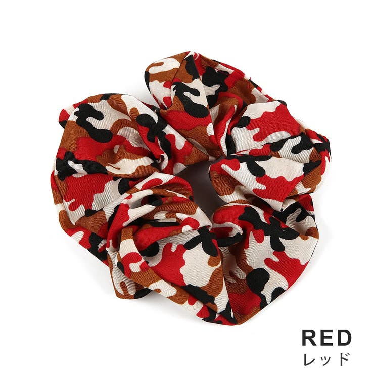 カモフラージュ迷彩柄シュシュ ヘアアクセサリー ヘアゴム | FACION | 詳細画像4 