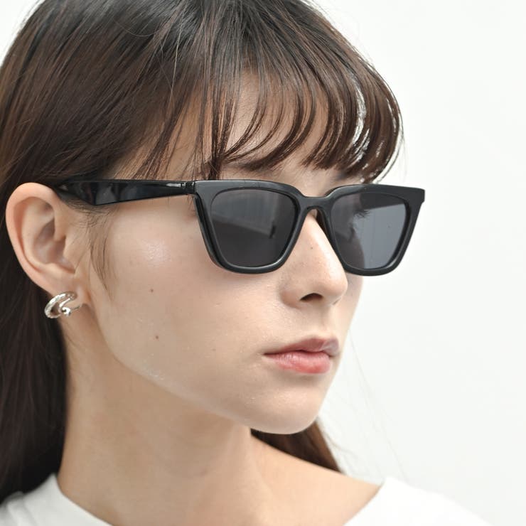 スクエアサングラス レディース UVカット99%[品番：FNBW0001019