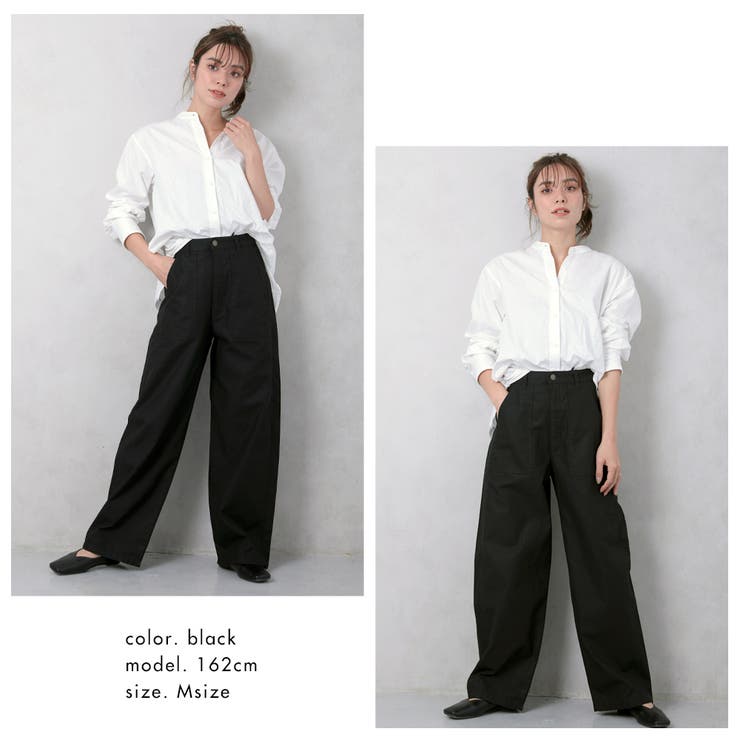 ウエストゴム入りカーブパンツ[品番：FNBW0000424]｜FashionBerry