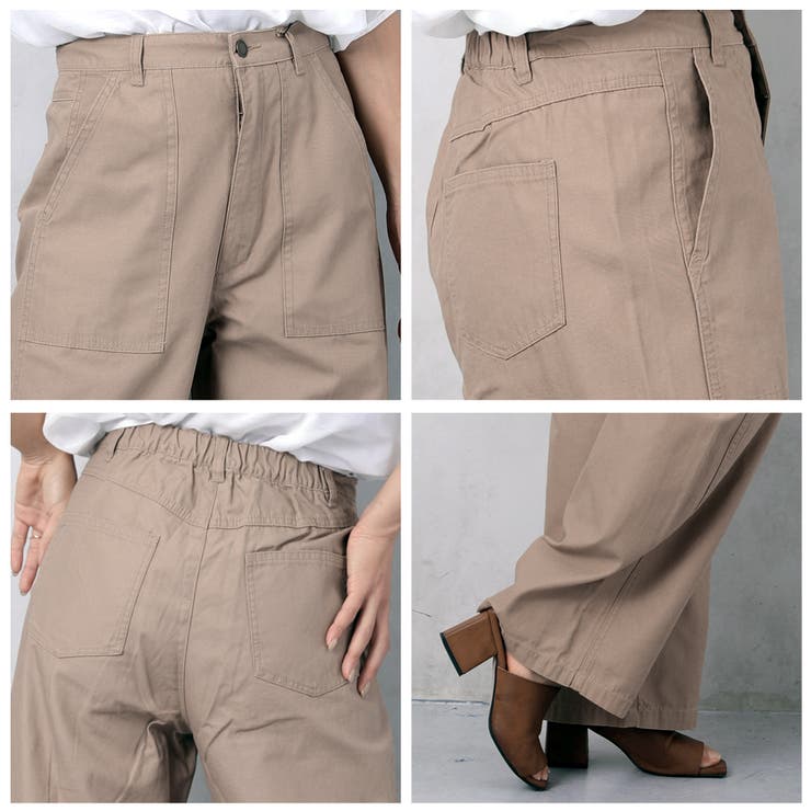 ウエストゴム入りカーブパンツ | FashionBerry | 詳細画像8 