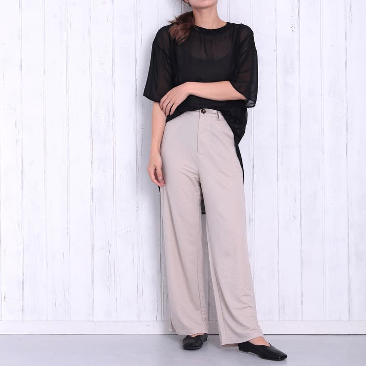 ハイウエストストレートパンツ[品番：FNBW0000423