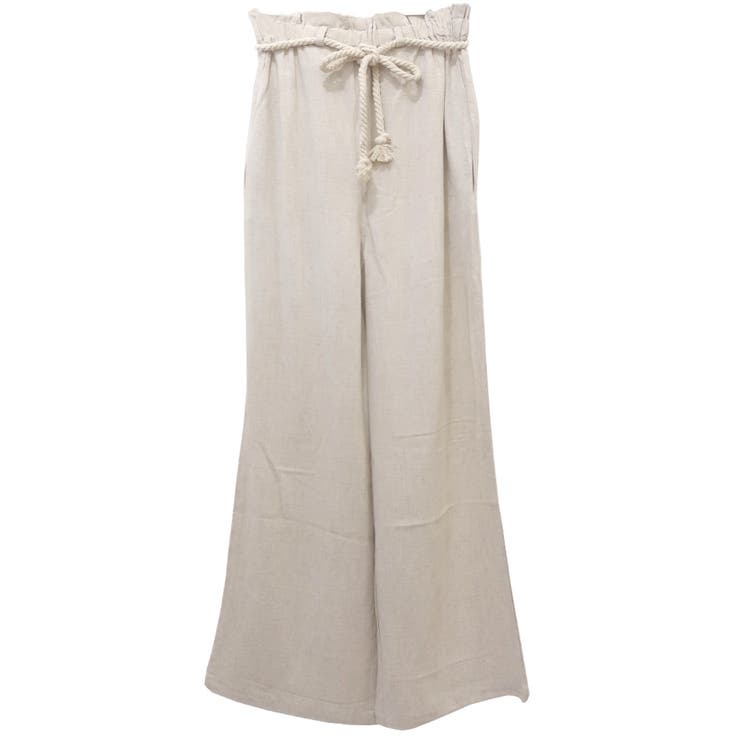 キナリ | 縄ベルト付きイージーパンツ | FashionBerry