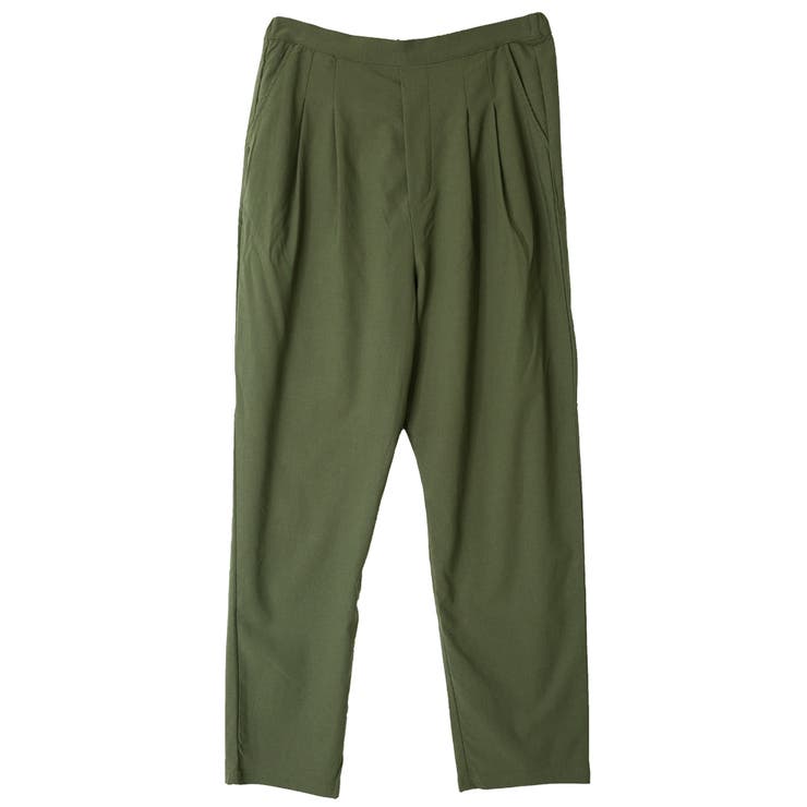 カーキ | ゆるテーパードパンツ | FashionBerry