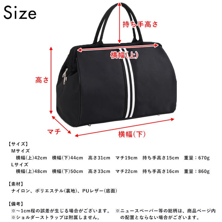 がま口デザイン ボストンバッグ レディース[品番：FNBW0001012