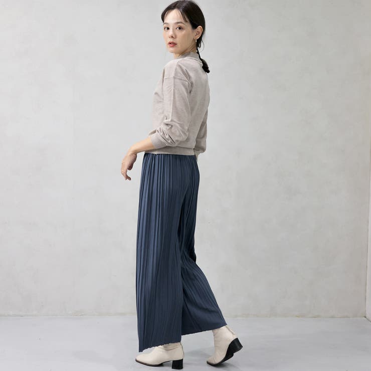 プリーツガウチョパンツ[品番：FNBW0000729]｜FashionBerry