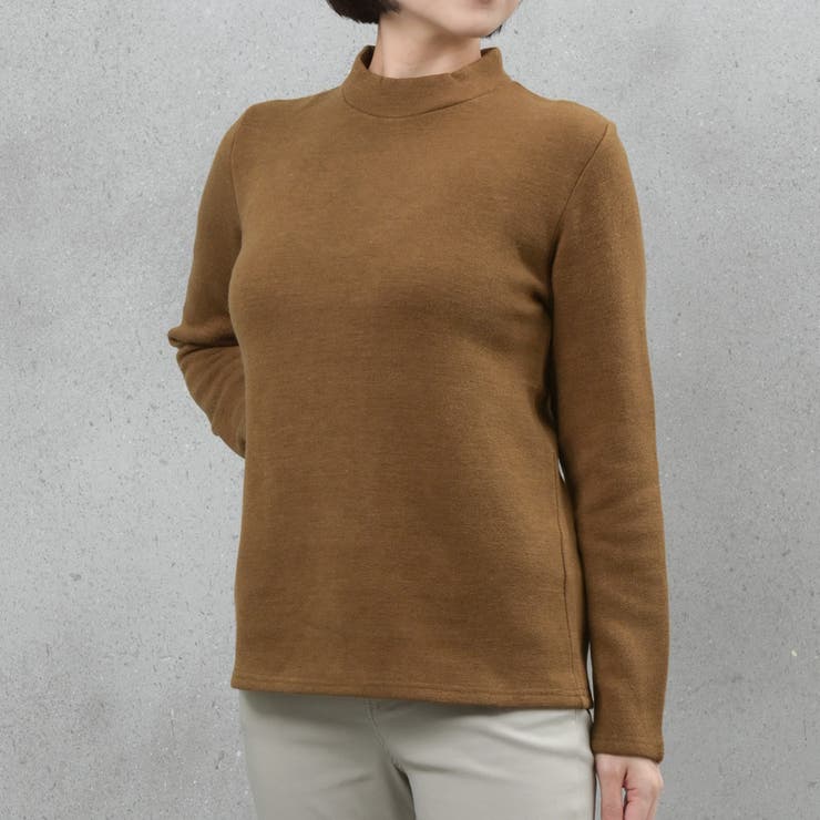カカオ | プチハイネック アクリル混プルオーバー | FashionBerry
